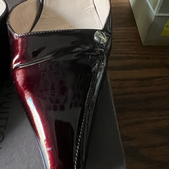 Vintage Patent Leather Louis Vuitton Slingbacks - Picture 3 of 11